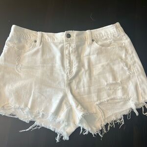 Aerie distressed denim shorts